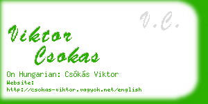 viktor csokas business card